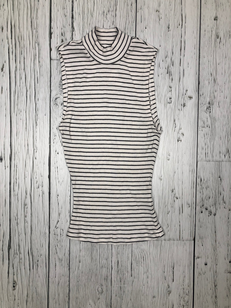 Garage black and white striped tank top - XS