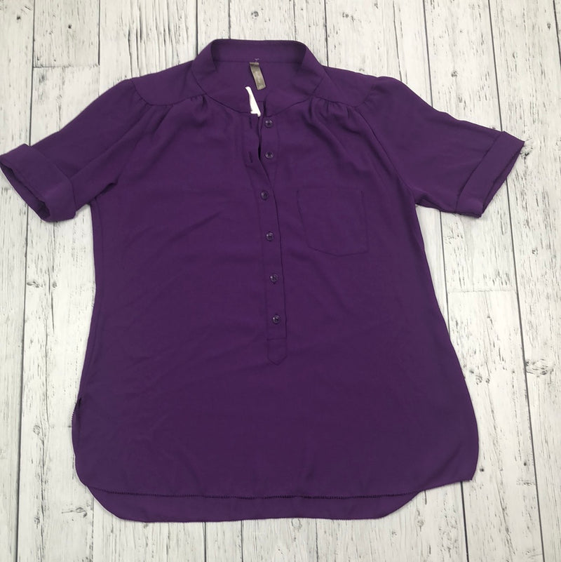 Thyme Purple Maternity Blouse - Ladies S