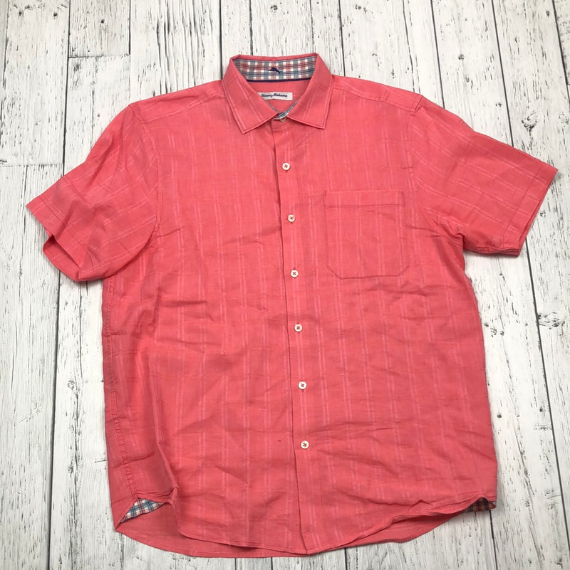 Tommy Bahama Pink Button Up Shirt - His M