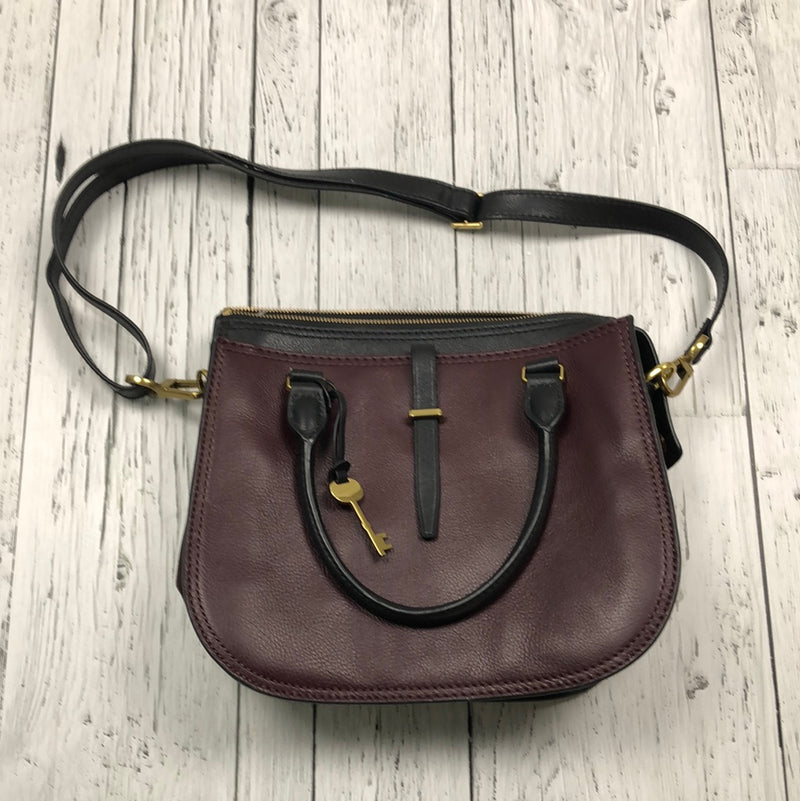 Fossil Maroon/ Black Purse - Hers