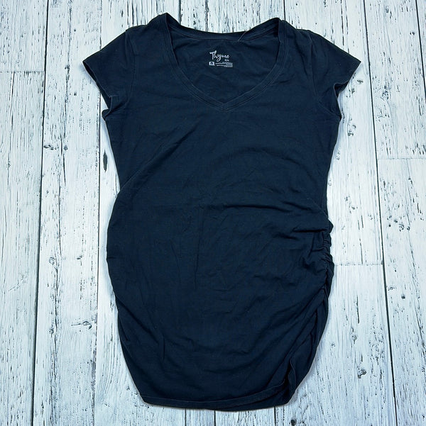 Thyme Maternity Black T-Shirt - Ladies M