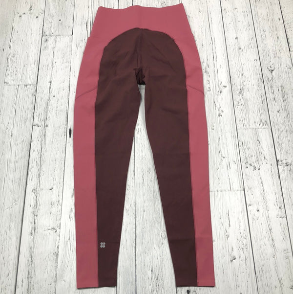 Sweaty Betty Brown-Pink Leggings - Hers 8