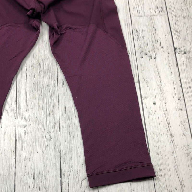 lululemon Maroon Cropped Leggings - Hers 10