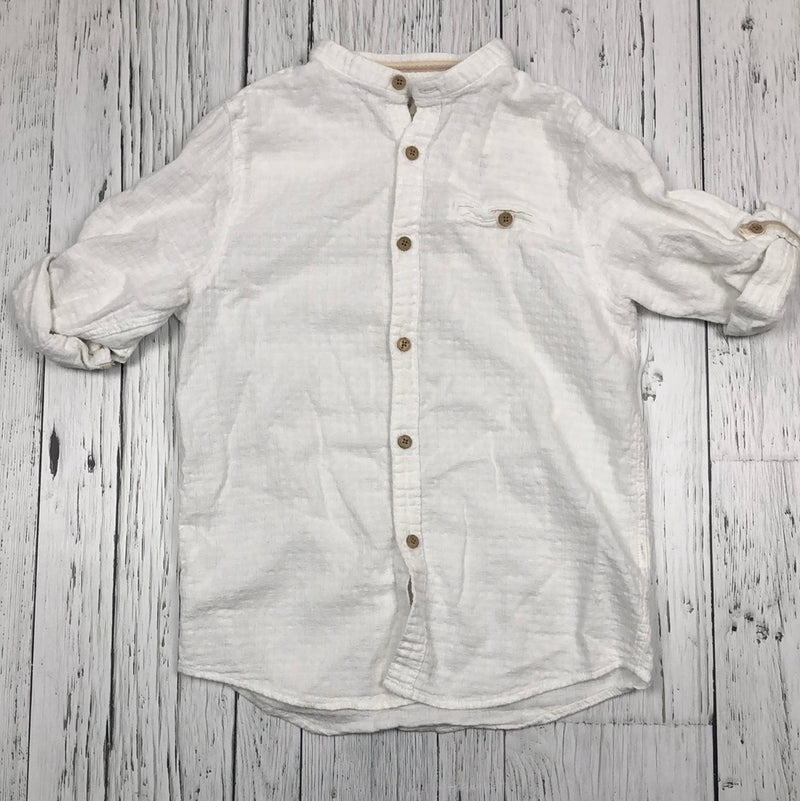 Zara white button up - Boy 8