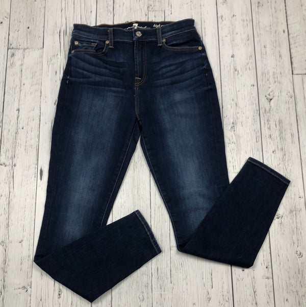 7 for all mankind High Waisted Dark Wash Jeans - Hers 29