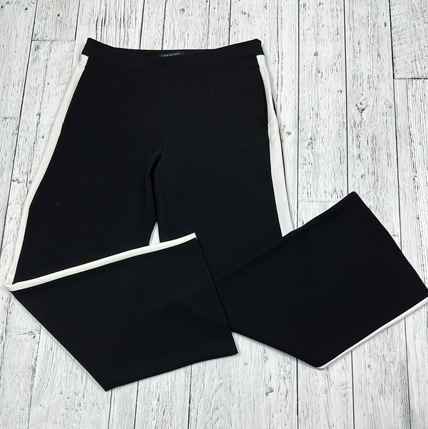 Armani Exchange Black/White Wide-Leg Dress Pants - Hers S/6