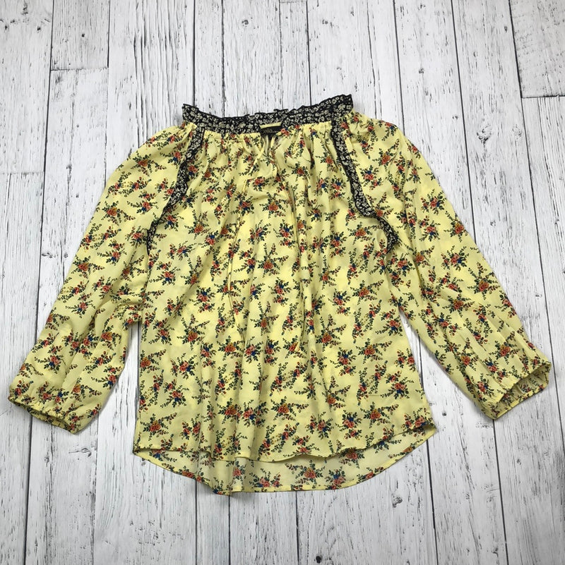 Dalia Yellow Flower Print Blouse - Hers L