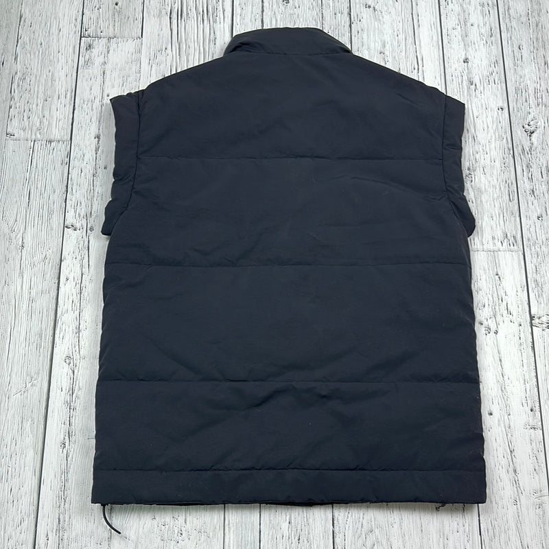 Everlane Black Puffer Zip-Up Vest - Hers S