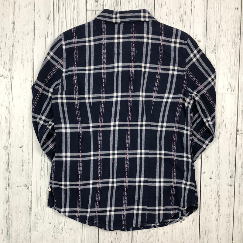 Garage navy plaid flannel - Hers S