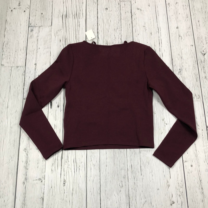 Abercrombie & Fitch burgundy long sleeve shirt - Hers S