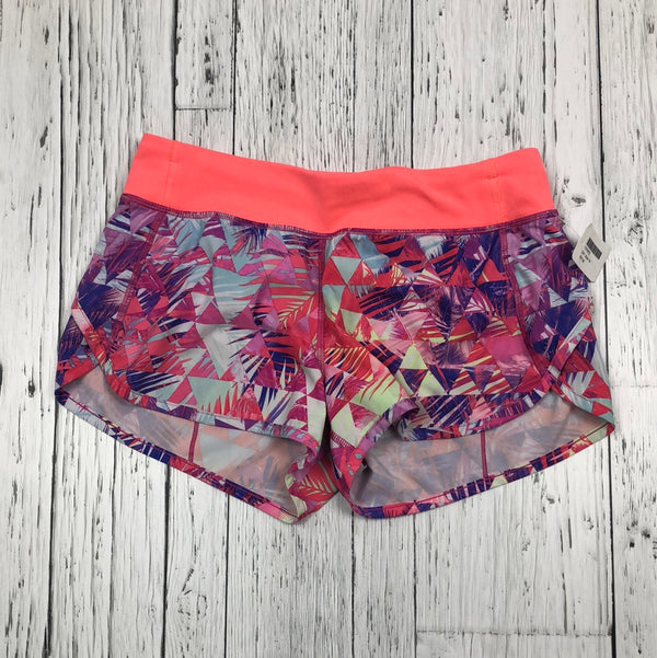 ivivva pink purple patterned two layered shorts - Girls 14