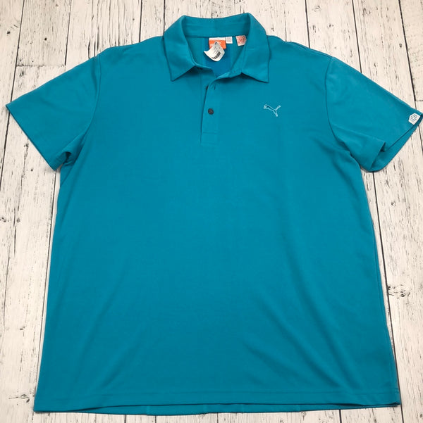 Puma Blue Golf Polo Shirt - His XL