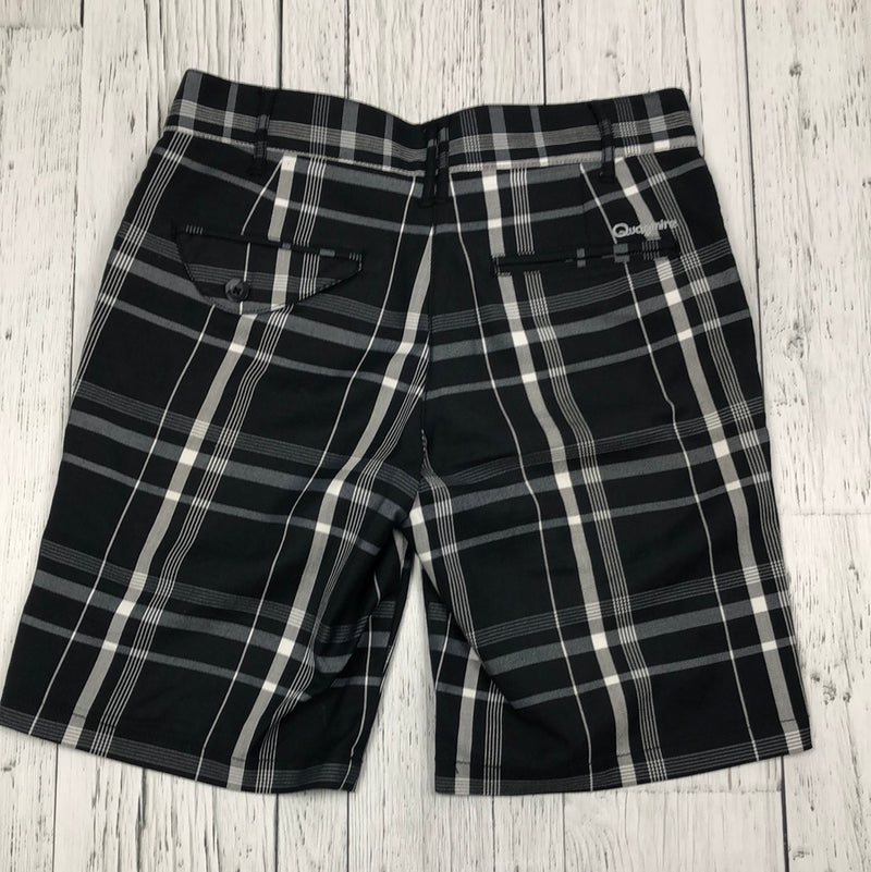 Quagmire Black White Plaid Golf Shorts - Hers S/6