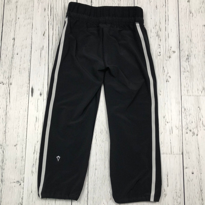 ivivva black and white lined sweatpants - Girls 8