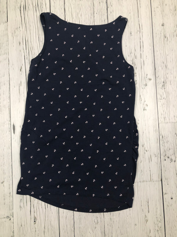 H&M navy blue anchor maternity tank top - Ladies M