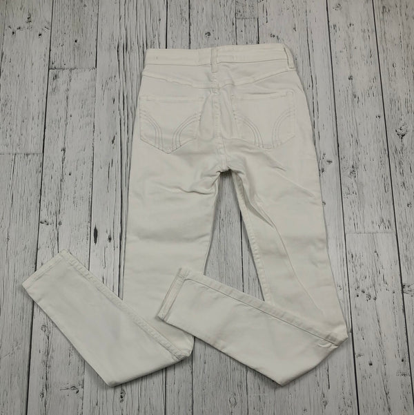 Hollister White Skinny Hi Rise Jeans - Hers 24