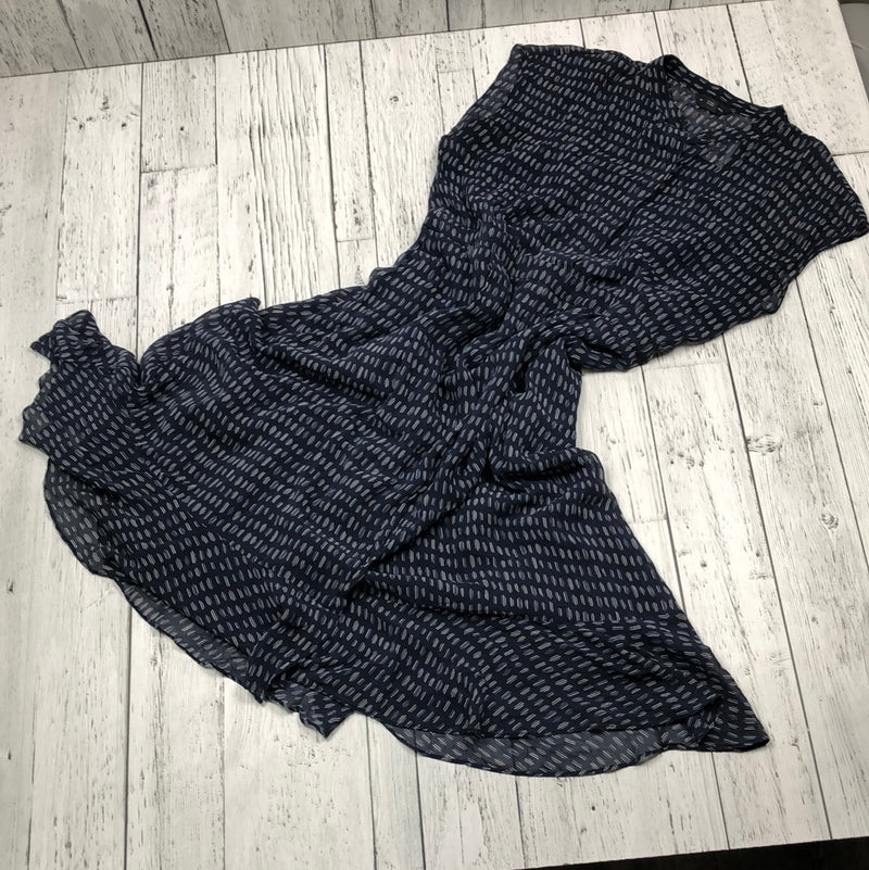 Club Monaco Navy Blue Pattern Dress - Hers L/12