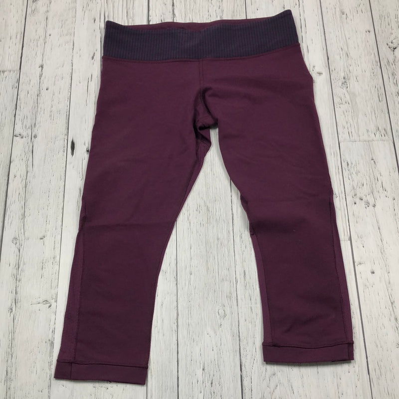 lululemon Maroon Cropped Leggings - Hers 10