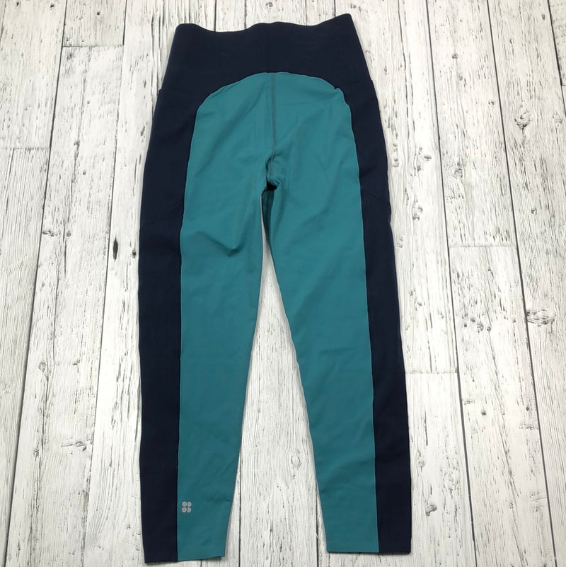 Sweaty Betty Turquoise/Navy Blue Leggings - Hers 8