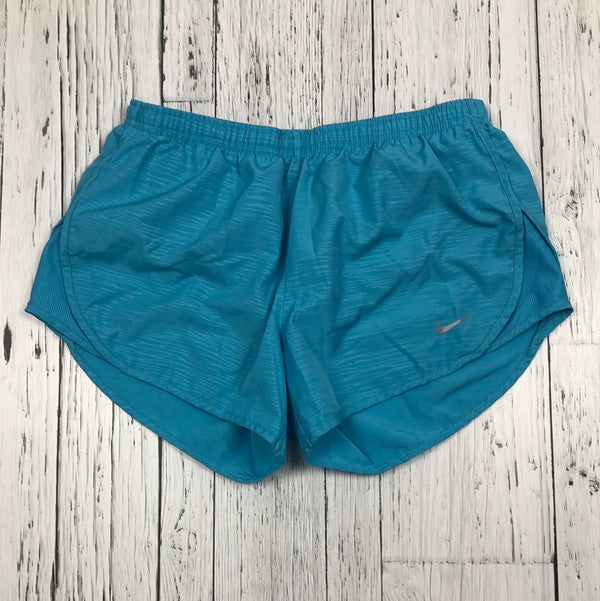Nike Blue Two Layered Shorts - Hers S