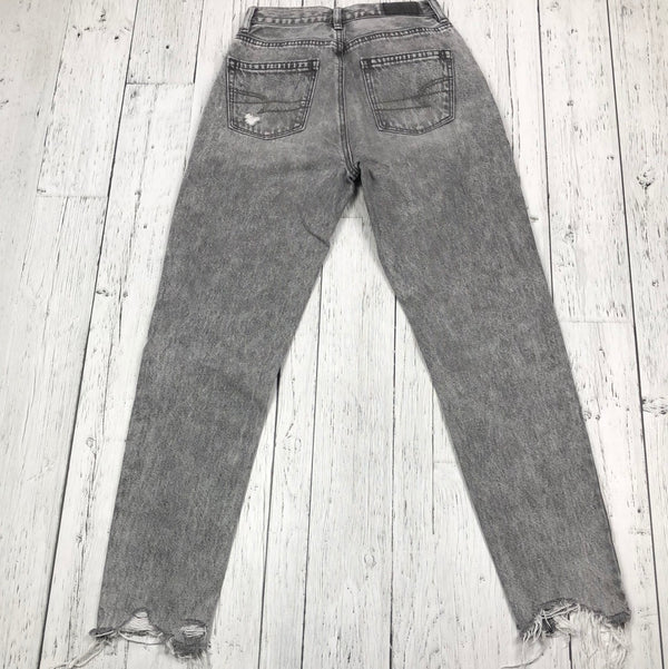 American Eagle Grey Distressed Jeans - Hers XXS/000