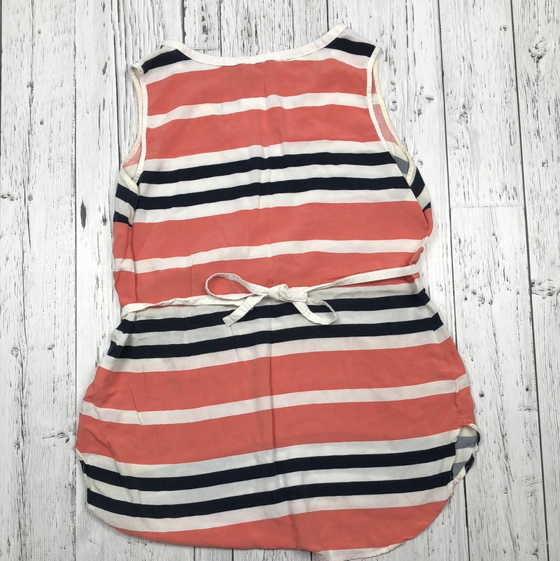 Thyme Maternity navy/white/pink striped tank - Hers M