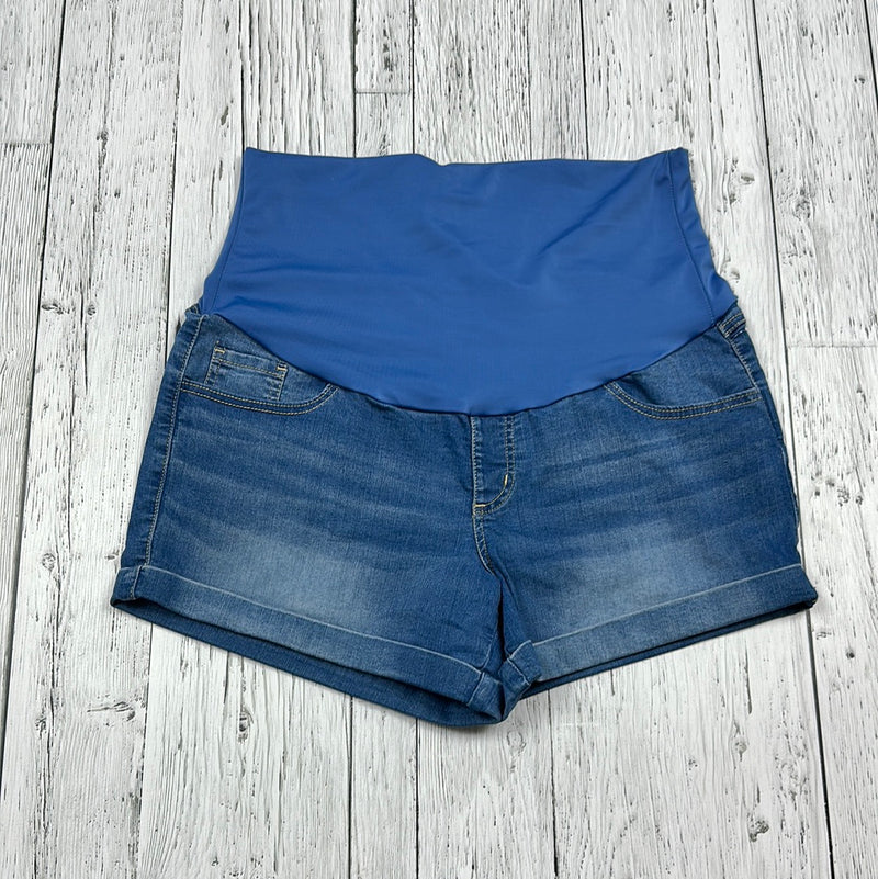 Insider Maternity Blue Shorts - Ladies L