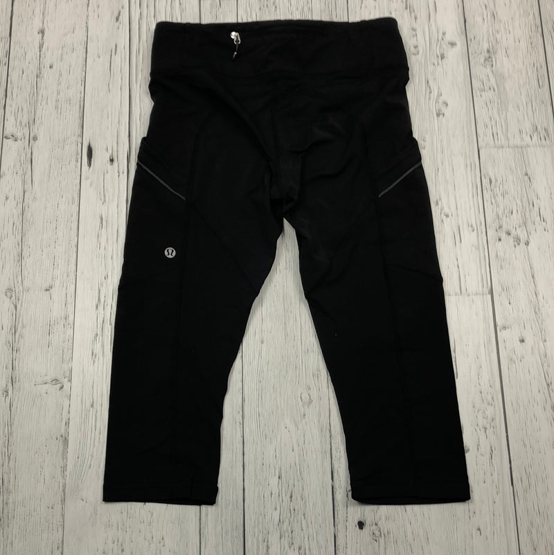 lululemon Black Cropped Leggings - Hers 4