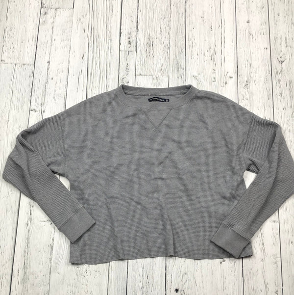 Abercrombie & Fitch Grey Waffle Long Sleeve - Hers XS