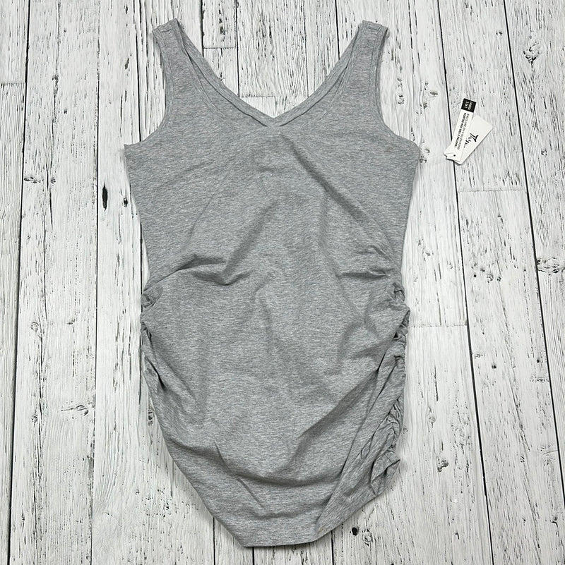 Thyme Maternity 2 in 1 Grey Tank Top - Ladies M