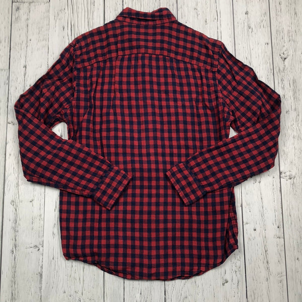 Abercrombie & Fitch red/blue checkered button up - His S