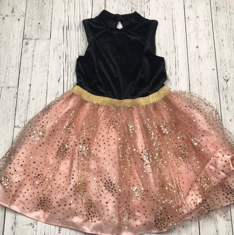 Zunie Black Velvet Pink Dress - Hers 14