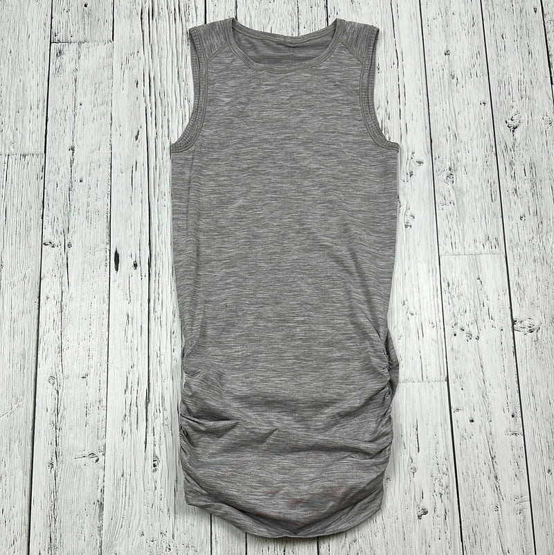 lululemon Grey Heathered Ruched Tank Top - Hers 4