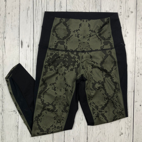 lululemon green black patterned leggings - Hers 8