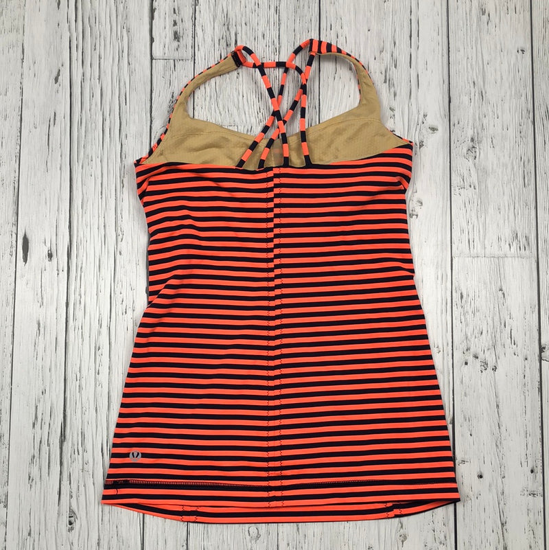 lululemon Navy/Coral Striped Tank Top - Hers 4