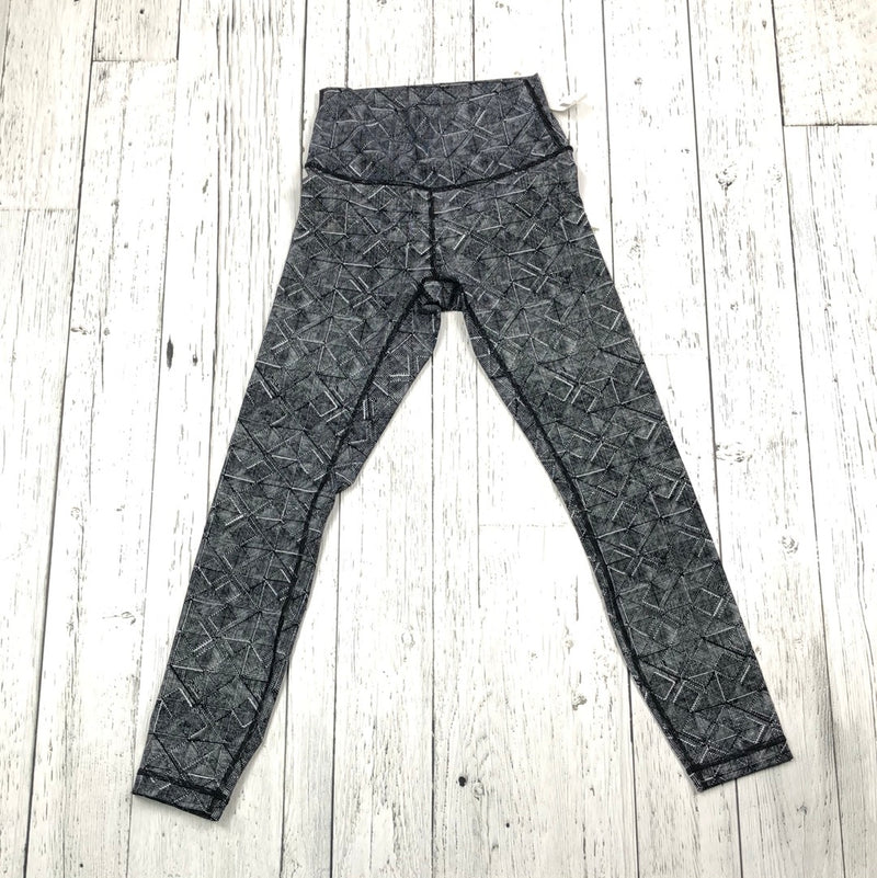 lululemon black and white pattern leggings - Hers 4