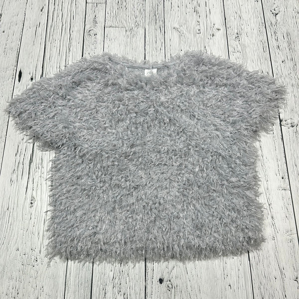 Zara Grey Feather Shirt - Girls 9