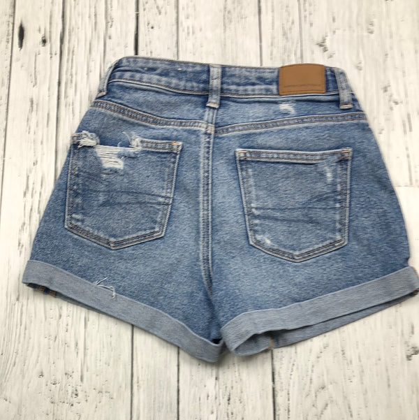 American Eagle Distressed Jean Shorts - Hers XXS/000