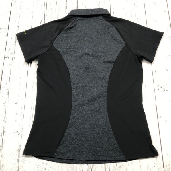 Nike Black/ Heather grey Golf Shirt - Hers M