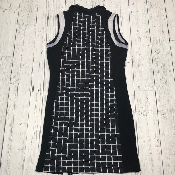 Dexim Black White Patterned Golf Dress - Hers S