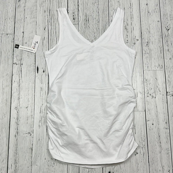Thyme Maternity 2 in 1 White Tank Top - Ladies M