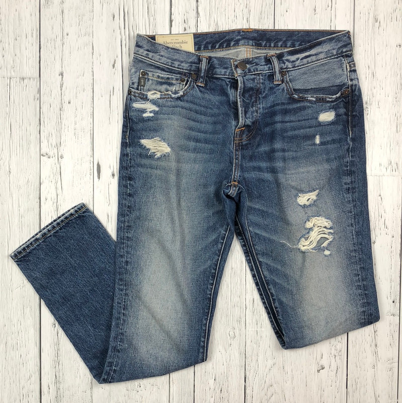 Abercrombie&Fitch distressed blue jeans - His M/32x32