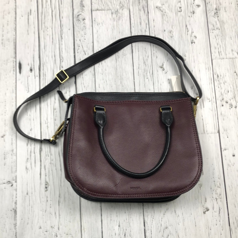 Fossil Maroon/ Black Purse - Hers