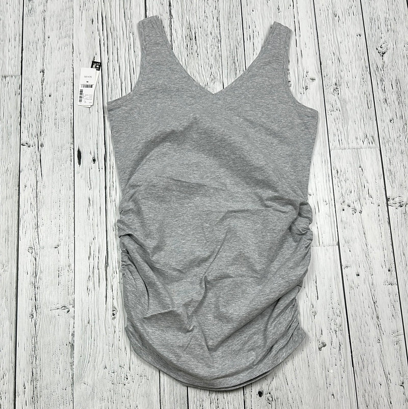 Thyme Maternity 2 in 1 Grey Tank Top - Ladies M