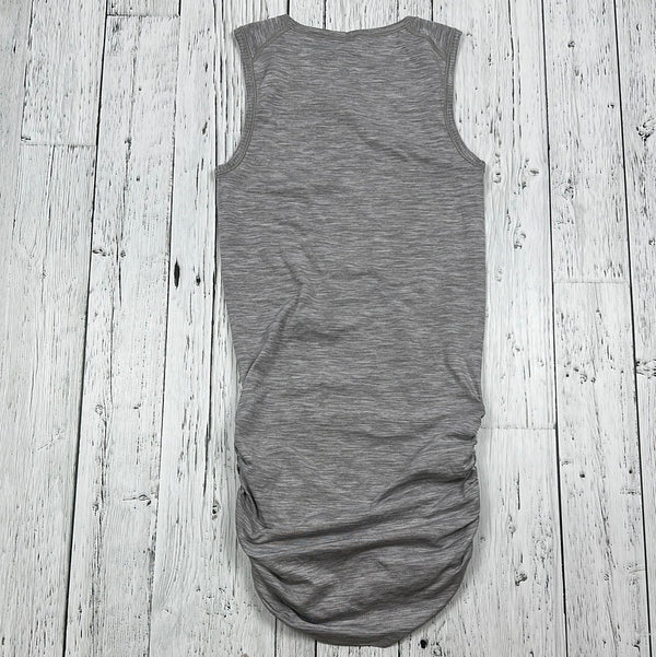 lululemon Grey Heathered Ruched Tank Top - Hers 4
