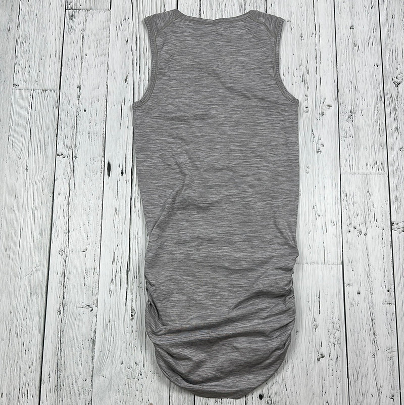 lululemon Grey Heathered Ruched Tank Top - Hers 4
