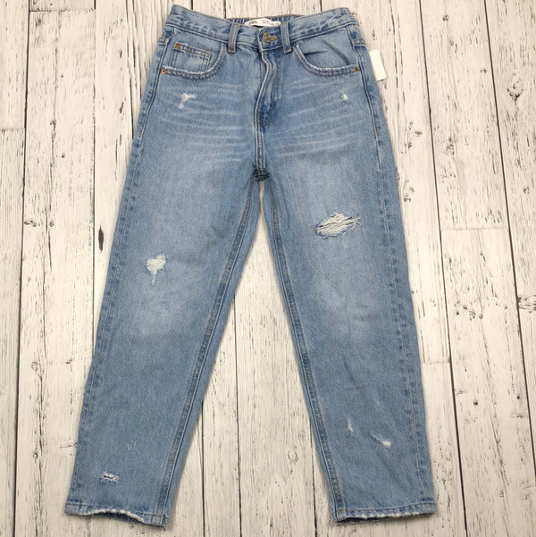 Zara The Mom Fit Light Wash Denim Jeans - Girls 9