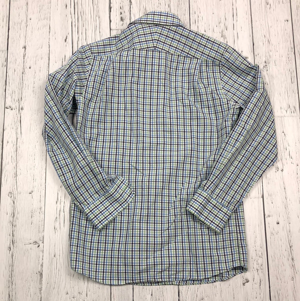 Nordstrom Blue/Green/White Button Down Dress Shirt - Boys 10