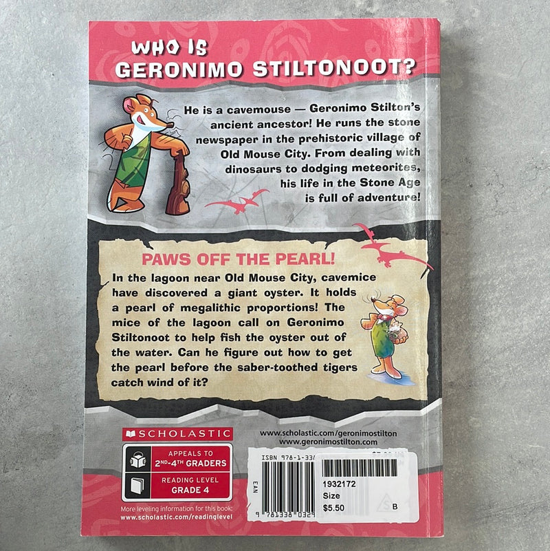 Geronimo Stilton Cavemice Paws Off the Pearl! - Kids Book