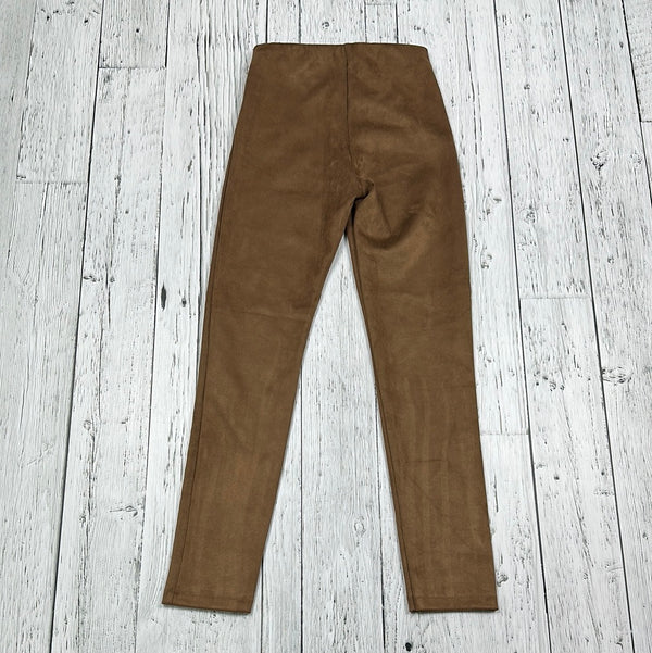 Zara Brown Suede Pants with Rhinestones - Girls 11/12